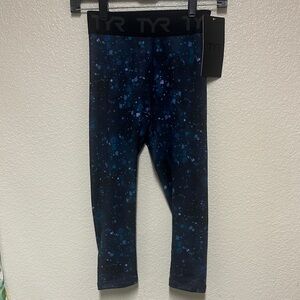 NWT TYR Splatter Print Crop Leggings - Size Small